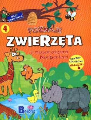 Okładka książki Poznaję zwierzęta z nosorożcem Norbertem