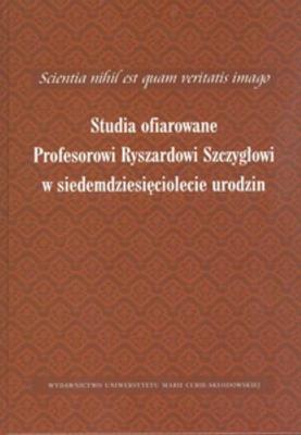 Okładka książki Scientia nihil est quam veritatis imago