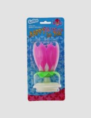 Opakowanie Świeczka grająco-tańcząca różowa blister