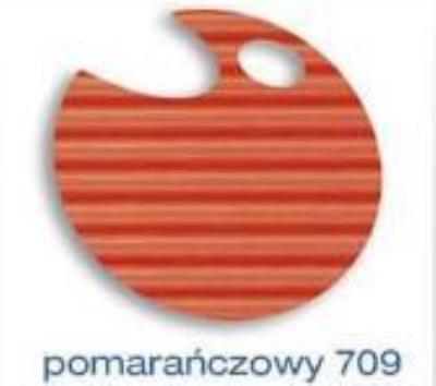 Opakowanie Tektura falista 50x70 cm pomarańczowa rolka MONA