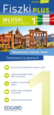 Włoski Fiszki PLUS dla początkujących 1. Autor: Opracowanie zbiorowe. SmakLiter.pl Okładka książki Włoski Fiszki PLUS dla początkujących 1