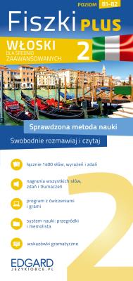 Włoski Fiszki PLUS dla średnio zaawansowanych 2. Autor: praca zbiorowa. SmakLiter.pl Okładka książki Włoski Fiszki PLUS dla średnio zaawansowanych 2