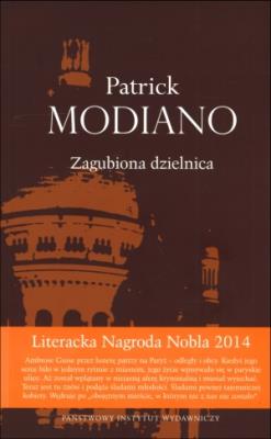 Zagubiona Dzielnica. Autor: Patrick Modiano. SmakLiter.pl Okładka książki Zagubiona Dzielnica