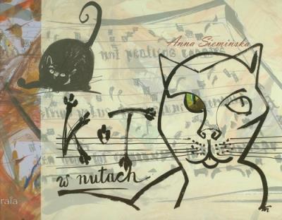 Kot w nutach. Autor: Siemińska-Lewandowska Anna. SmakLiter.pl Okładka książki Kot w nutach