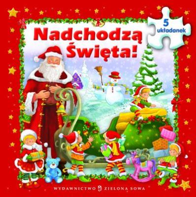 Okładka książki Nadchodzą Święta - Książka z puzzlami