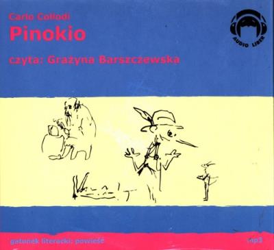 Pinokio Audiobook. Autor: Carlo Collodi. SmakLiter.pl Okładka książki Pinokio Audiobook