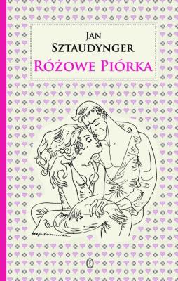 Różowe piórka. Autor: Sztaudynger Jan. SmakLiter.pl Okładka książki Różowe piórka