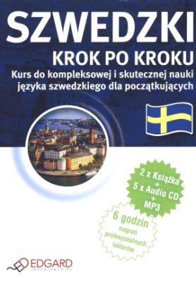 Szwedzki - krok po kroku. Audio kurs  EDGARD. Autor: Malecha Katarzyna. SmakLiter.pl Okładka książki Szwedzki - krok po kroku. Audio kurs  EDGARD