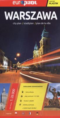 Warszawa Europilot plan miasta. Autor: Opracowanie zbiorowe. SmakLiter.pl Okładka książki Warszawa Europilot plan miasta