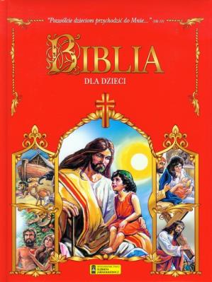 Okładka książki Biblia dla dzieci czerwona