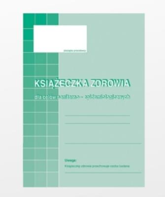 Opakowanie Książeczka zdrowia dla celów sanitarno-epidemiologicznych TYP: 530-5