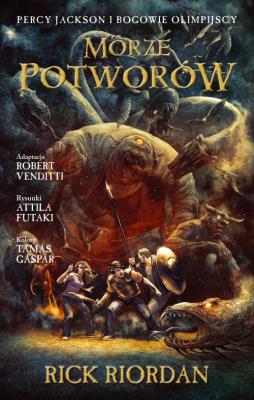 Morze potworów. Autor: Rick Riordan. SmakLiter.pl Okładka książki Morze potworów