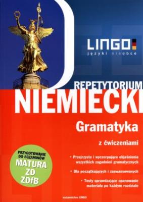 Niemiecki. Repetytorium. Gramatyka z ćwiczeniami. Autor: Sielecki Tomasz. SmakLiter.pl Okładka książki Niemiecki. Repetytorium. Gramatyka z ćwiczeniami