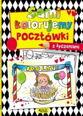 Okładka książki Sami kolorujemy pocztówki z życzeniami