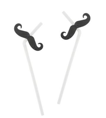 Opakowanie Słomki do picia z wąsami, 6 sztuk