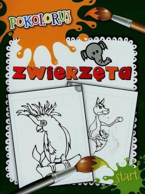 Okładka książki Zwierzęta. Pokoloruj
