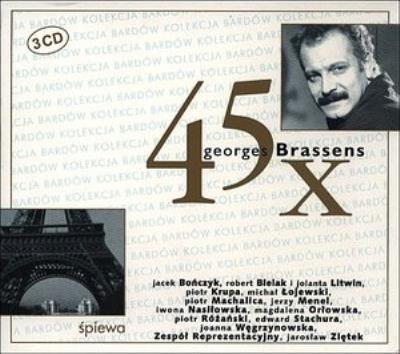 45 X Georges Brassens. Autor: Georges Brassens. SmakLiter.pl Okładka książki 45 X Georges Brassens