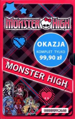 Monster High. Komplet 4 powieści + notes. Autor: Lisi Harrison. SmakLiter.pl Okładka książki Monster High. Komplet 4 powieści + notes