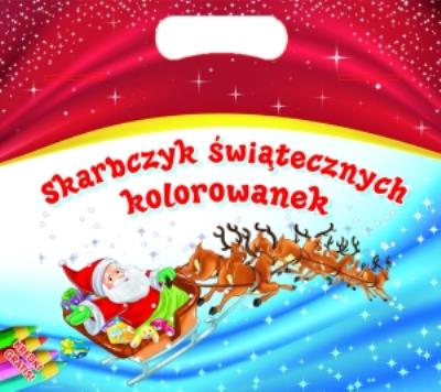 Okładka książki Skarbczyk świątecznych kolorowanek