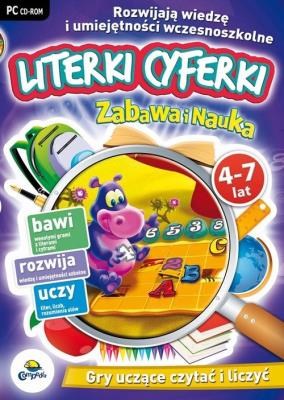 Zabawa i Nauka: Literki cyferki 4-7 lat. Wydawca: L.K. Avalon. SmakLiter.pl Opakowanie Zabawa i Nauka: Literki cyferki 4-7 lat