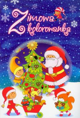 Okładka książki Zimowa kolorowanka