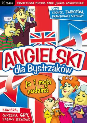 Angielski dla Bystrzaków Ja i moja rodzina. Autor: L.K.AVALON. SmakLiter.pl Okładka książki Angielski dla Bystrzaków Ja i moja rodzina