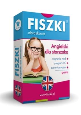 Angielski. Fiszki obrazkowe - Dla starszaka. Autor: Patrycja Wojsyk (red.). SmakLiter.pl Okładka książki Angielski. Fiszki obrazkowe - Dla starszaka