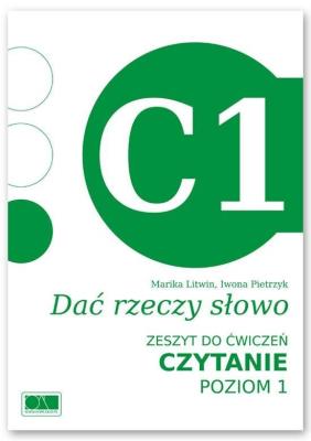 Dać rzeczy słowo. Czytanie - poziom 1.. Autor: Marika Litwin, Iwona Pietrzyk. SmakLiter.pl Okładka książki Dać rzeczy słowo. Czytanie - poziom 1.
