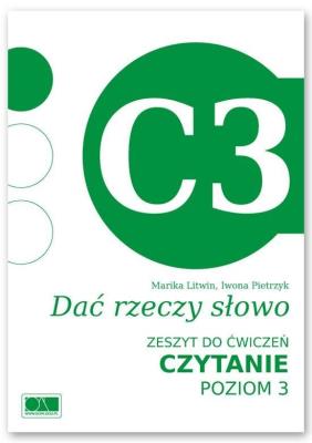 Dać rzeczy słowo. Czytanie - poziom 3.. Autor: Marika Litwin, Iwona Pietrzyk. SmakLiter.pl Okładka książki Dać rzeczy słowo. Czytanie - poziom 3.