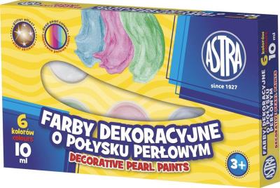 Opakowanie Farby perłowe 6 kolorów, 10 ml
