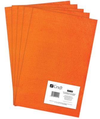 Opakowanie Filc poliestrowy A4 5 sztuk orange