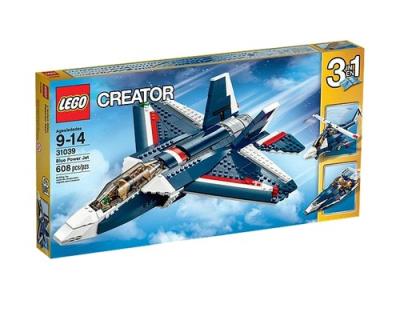 Lego Creator Błękitny odrzutowiec. Autor: Creator. SmakLiter.pl Okładka książki Lego Creator Błękitny odrzutowiec