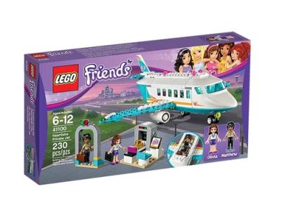 Lego Friends Prywatny samolot z  Heartlake. Autor: JEROEN VAN VEEN AND FRIENDS. SmakLiter.pl Okładka książki Lego Friends Prywatny samolot z  Heartlake