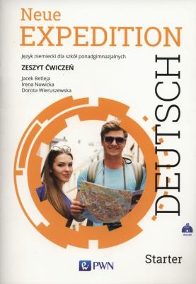 Neue Expedition Deutsch Starter Zeszyt ćwiczeń. Autor: Betleja Jacek, Irena Nowicka, Wieruszewska Dorota. SmakLiter.pl Okładka książki Neue Expedition Deutsch Starter Zeszyt ćwiczeń