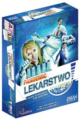 Pandemic Lekarstwo. Autor: Leacock Matt, Lehmann Tom. SmakLiter.pl Okładka książki Pandemic Lekarstwo