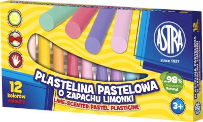 Opakowanie Plastelina pastelowa zapachowa 12 kolorów ASTRA
