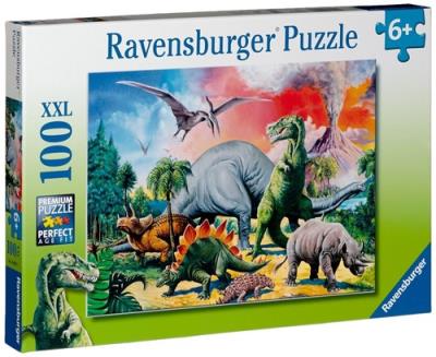 Opakowanie Puzzle XXL Pośród dinozaurów 100
