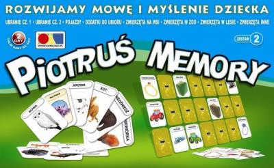Rozwijamy mowę i myślenie. Piotruś memory.Zestaw 2. Wydawca: KOMLOGO. SmakLiter.pl Opakowanie Rozwijamy mowę i myślenie. Piotruś memory.Zestaw 2