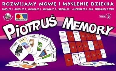 Rozwijamy mowę i myślenie. Piotruś memory.Zestaw 3. Wydawca: KOMLOGO. SmakLiter.pl Opakowanie Rozwijamy mowę i myślenie. Piotruś memory.Zestaw 3