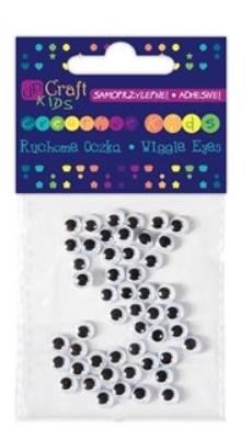 Opakowanie Ruchome oczka 6mm 50 sztuk bpz