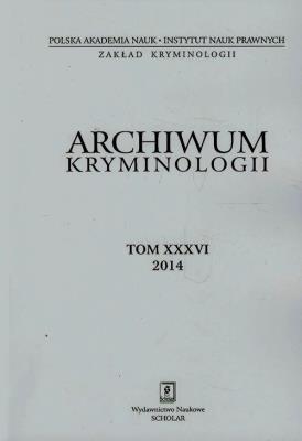 Opakowanie Archiwum kryminologii Tom 36