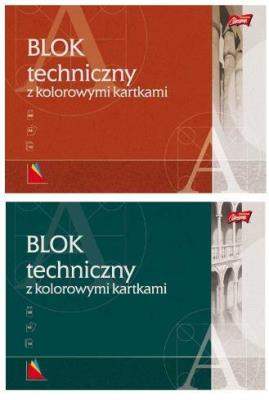 Blok techniczny A3/10K kolorowy (10szt). Wydawca: UNIPAP. SmakLiter.pl Opakowanie Blok techniczny A3/10K kolorowy (10szt)