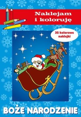 Okładka książki Boże Narodzenie Naklejam i koloruję