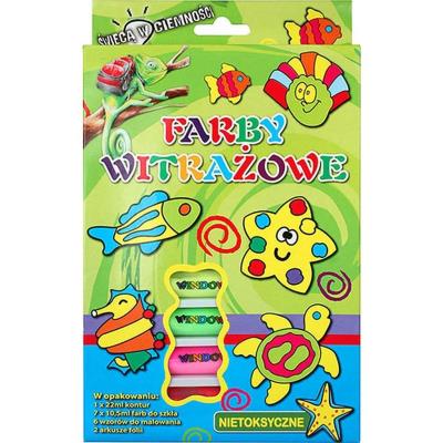 Opakowanie Farby witrażowe