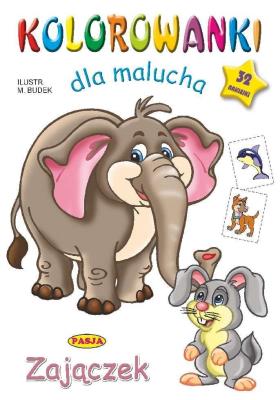 Kolorowanki dla malucha Zajączek. Autor:   Praca zbiorowa. SmakLiter.pl Okładka książki Kolorowanki dla malucha Zajączek