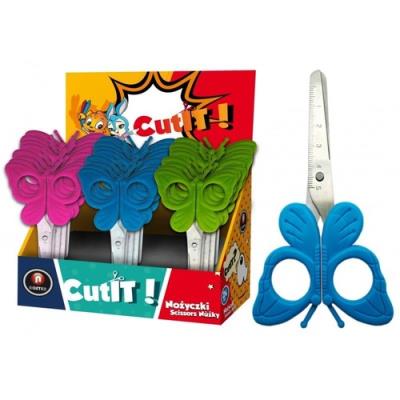 Nożyczki szkolne motylki W-019. Wydawca: Noster. SmakLiter.pl Opakowanie Nożyczki szkolne motylki W-019