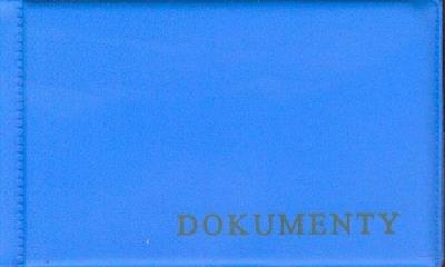 Okładka na dokumenty mała niebieska. Wydawca: biurfol. SmakLiter.pl Opakowanie Okładka na dokumenty mała niebieska