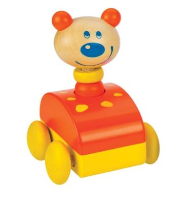 Opakowanie Piszczący Samochodzik Miś pomarańczowy