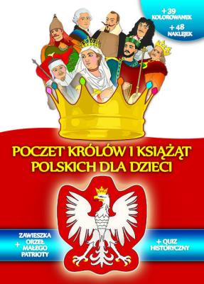 Okładka książki Poczet królów i książąt polskich dla dzieci