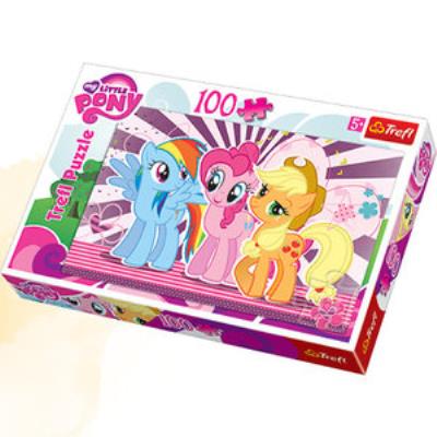 Okładka książki Puzzle 100 My Little Pony Przyjaciółki TREFL